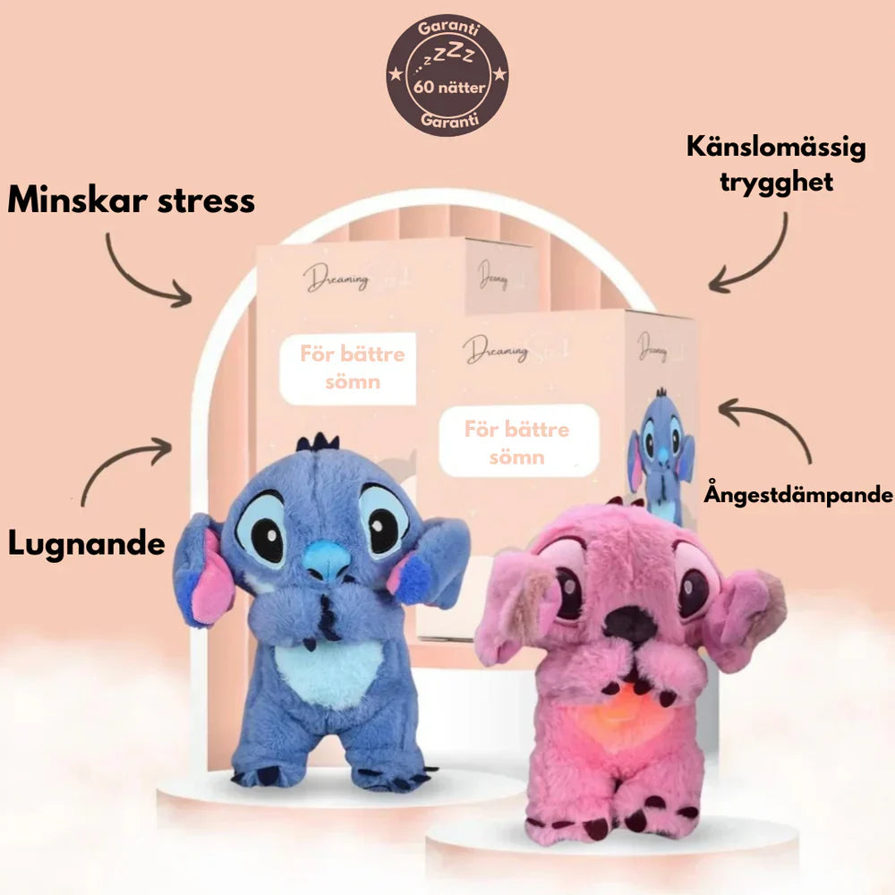 Koala og Stitch forbundet med beroligende vejrtrækning og musik