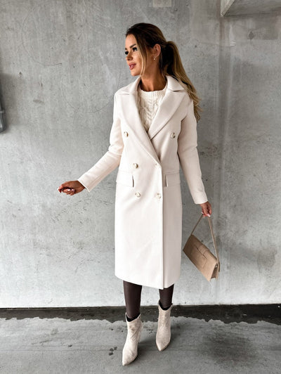 Marina | Dlhý a elegantný kabát pre ženy s elegantným strihom