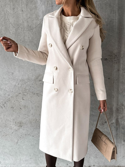 Marina | Dlhý a elegantný kabát pre ženy s elegantným strihom