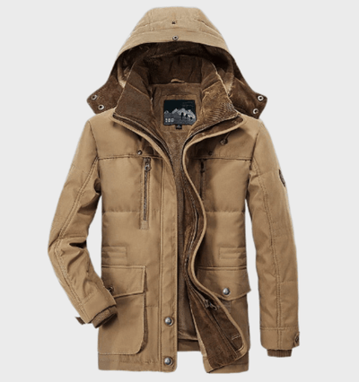 Finn | Thick winter coat for men with hood and deep pockets