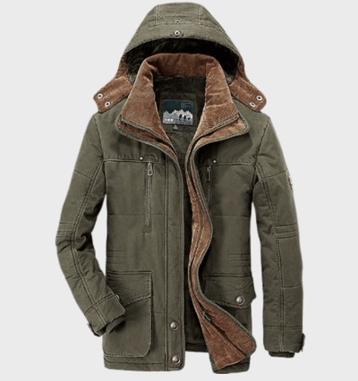 Finn | Thick winter coat for men with hood and deep pockets