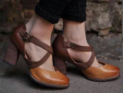 SABELA | Zapatos de salón de piel para verano que combinan comodidad y clase