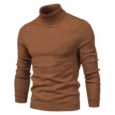 Oddychający sweter z golfem dla mężczyzn