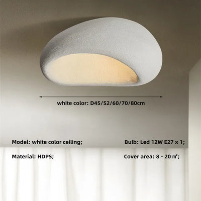 Plafonnier Rustique Style Wabi Sabi Lampe LED