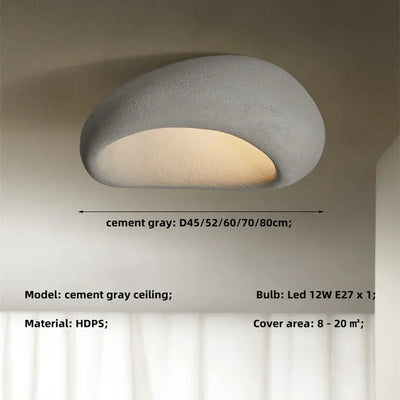 Plafonnier Rustique Style Wabi Sabi Lampe LED