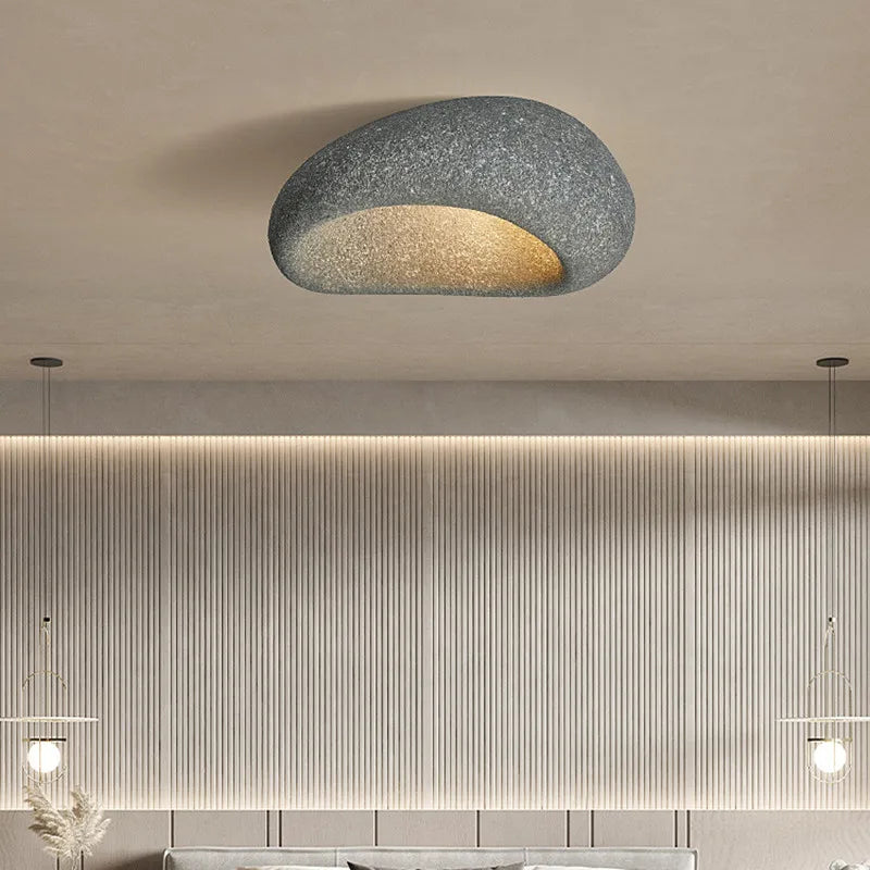 Plafonnier Rustique Style Wabi Sabi Lampe LED