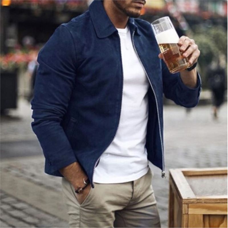 Chaqueta con cremallera para hombre