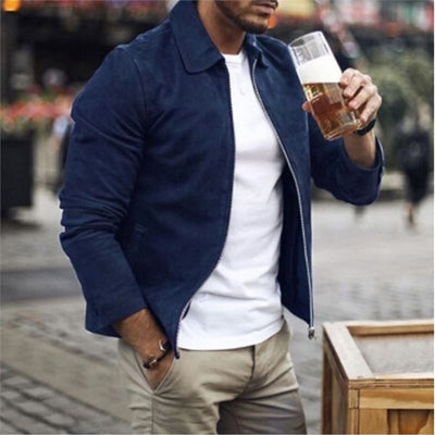 Chaqueta con cremallera para hombre