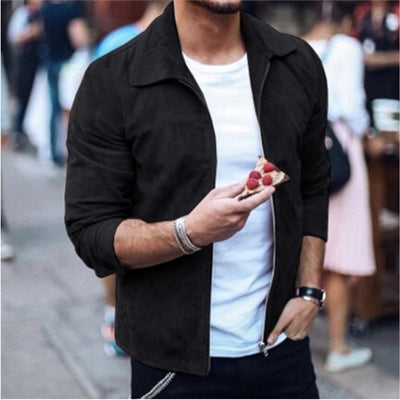 Chaqueta con cremallera para hombre