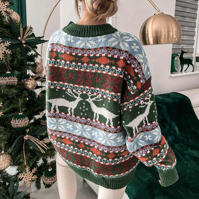 Pull de Noël vintage pour femmes