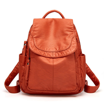 Voguestyle Sac à dos en cuir souple - Utilisation quotidienne - Détails de voyage - Rangement spacieux