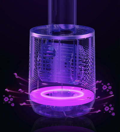 AirPure Refroidisseur d'air 3 en 1, purificateur d'air UV et ionisateur
