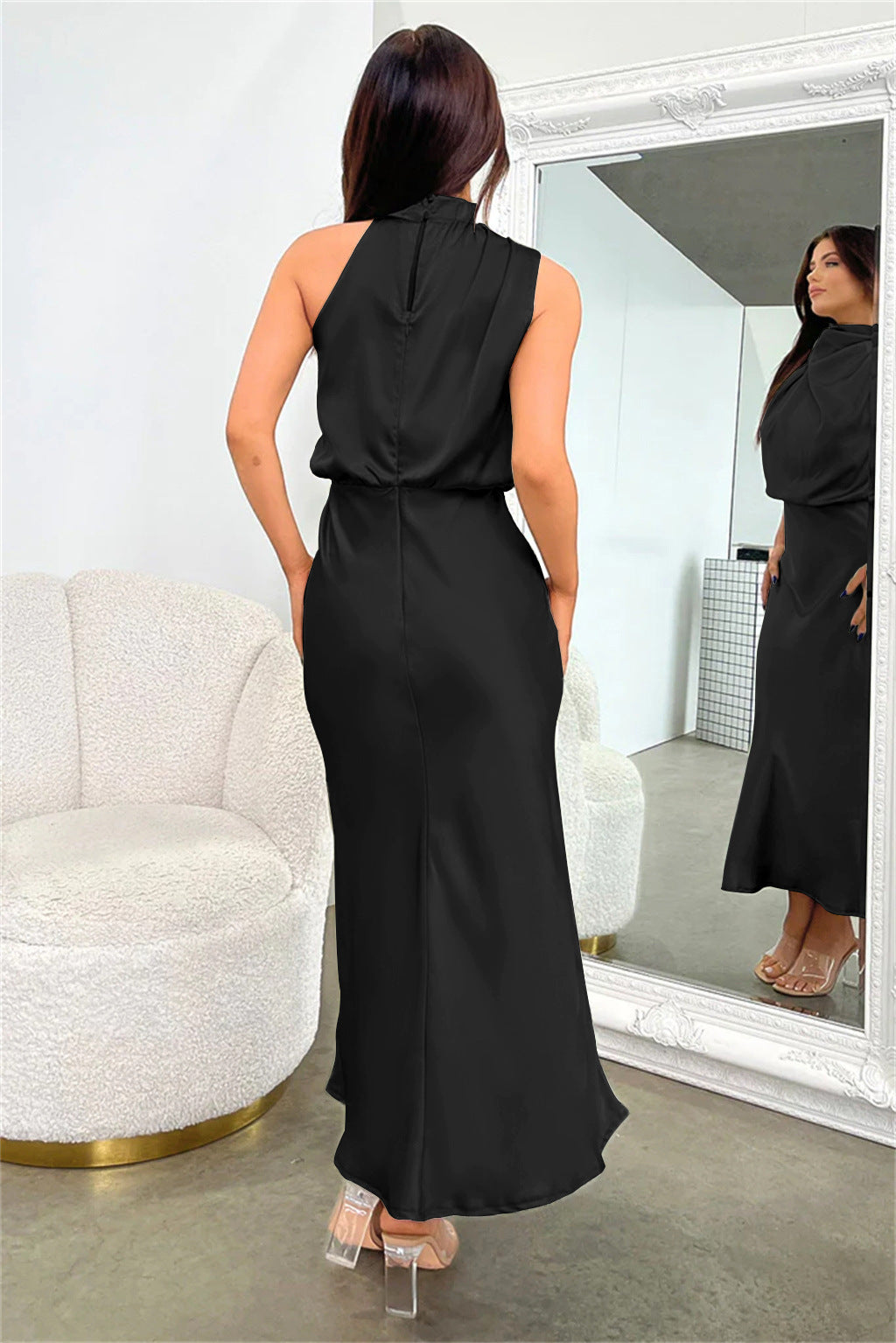 Lena - Elegante vestido de noche de satén