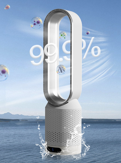AirPure Refroidisseur d'air 3 en 1, purificateur d'air UV et ionisateur