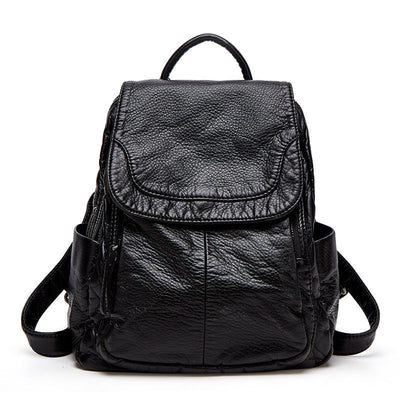 Voguestyle Sac à dos en cuir souple - Utilisation quotidienne - Détails de voyage - Rangement spacieux