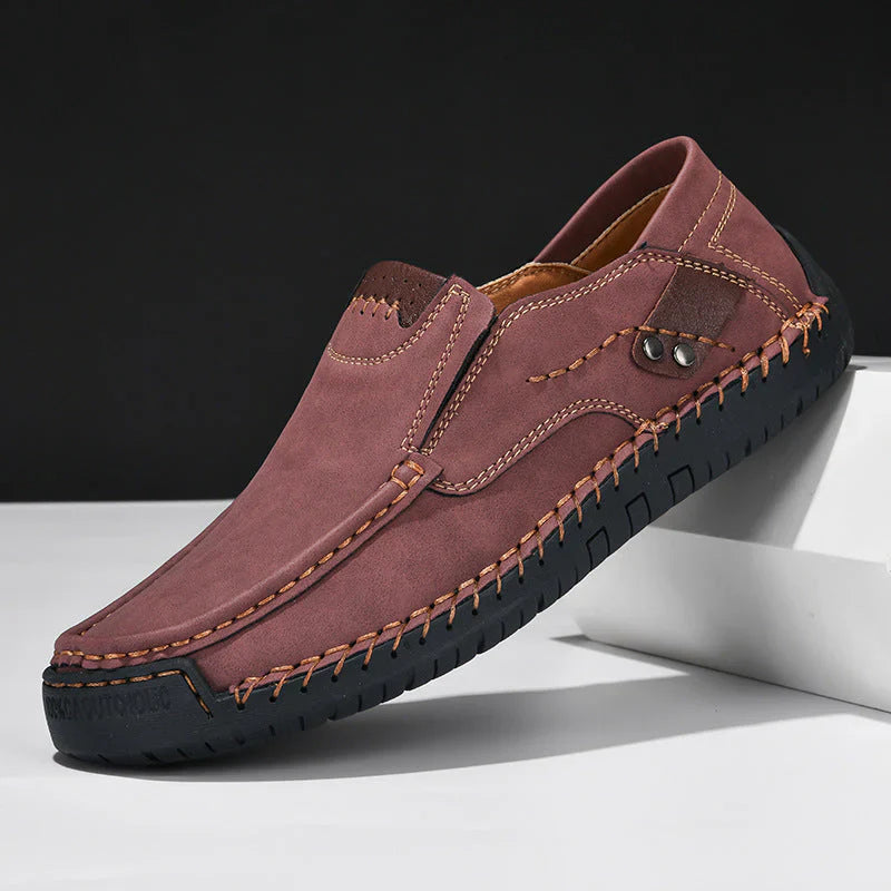 Chaussures en cuir avec semelles antidérapantes