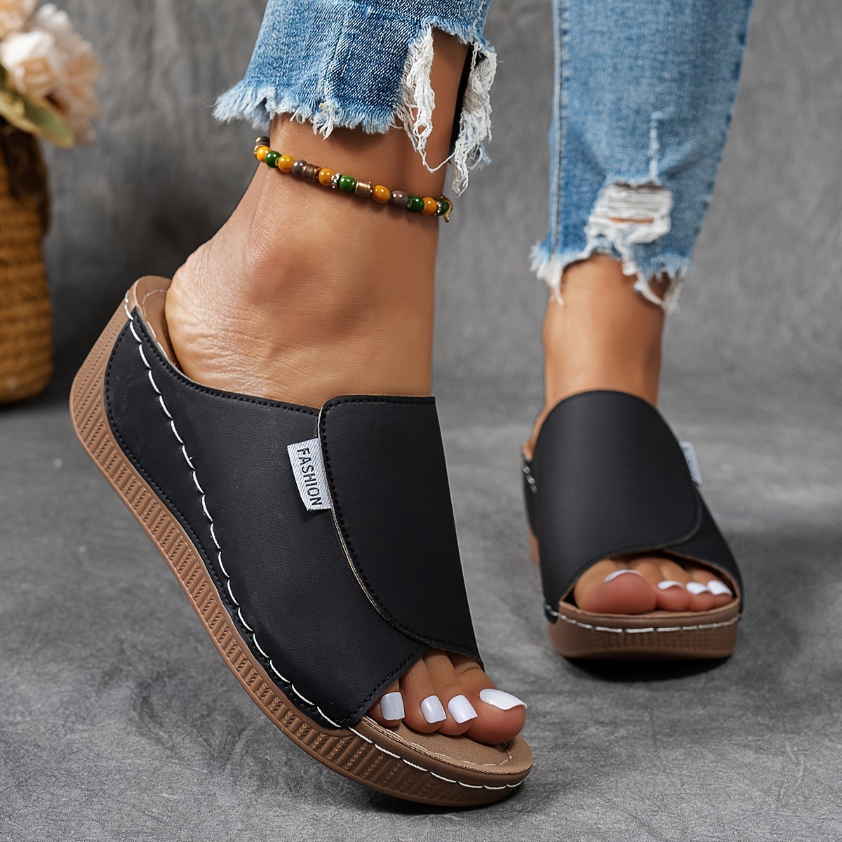 OrthoStride - Sandalias cómodas para mujer con soporte ortopédico 