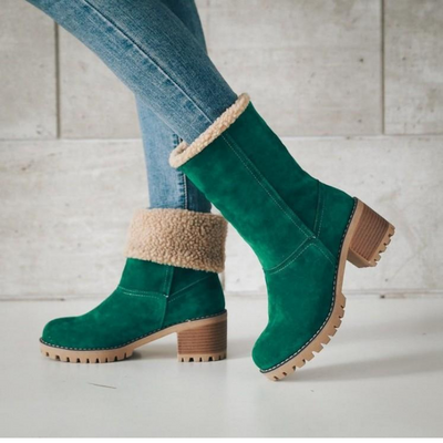 Botas de invierno cálidas y acolchadas para mujer