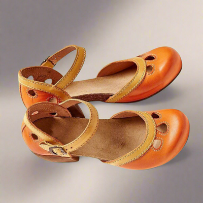 Sandalias de cuña de mujer cómodas y elegantes, zapatos de verano.