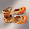 Sandalias de cuña de mujer cómodas y elegantes, zapatos de verano.