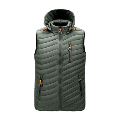 Chaqueta de invierno de plumón con aislamiento térmico para hombre
