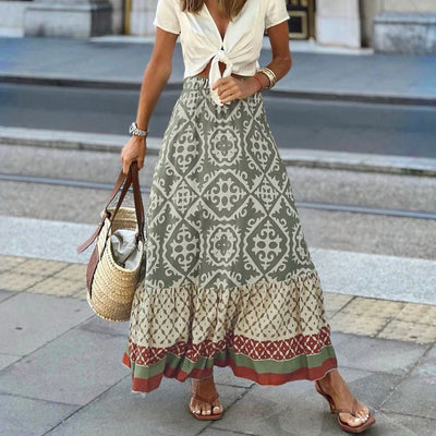 Aldara | Elegante falda bohemia de verano para mujer