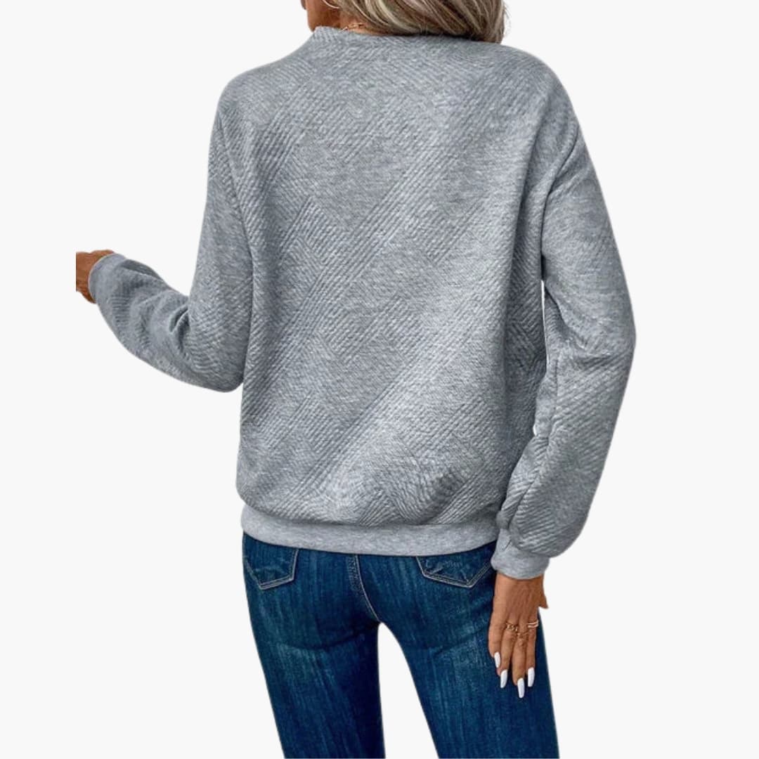 Højhalset sweater til kvinder