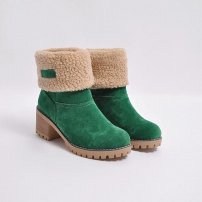 Botas de invierno cálidas y acolchadas para mujer