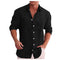 Lars | Camisa casual de lino para hombre con cuello vuelto
