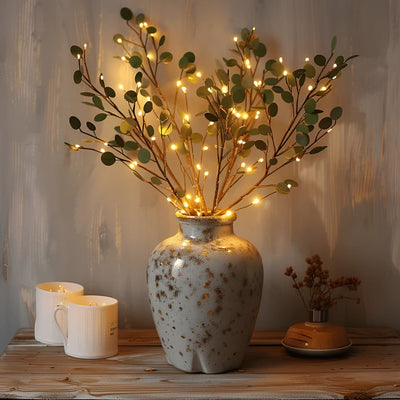 EverLeaf LED dekorativ grenlampe - elegant naturlig design for hjemme- og kontordekorasjon