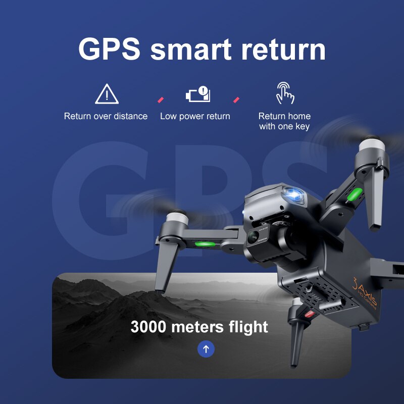 Dron RG109 Pro: Dron HD 8K con cámara dual, GPS y motores sin escobillas 