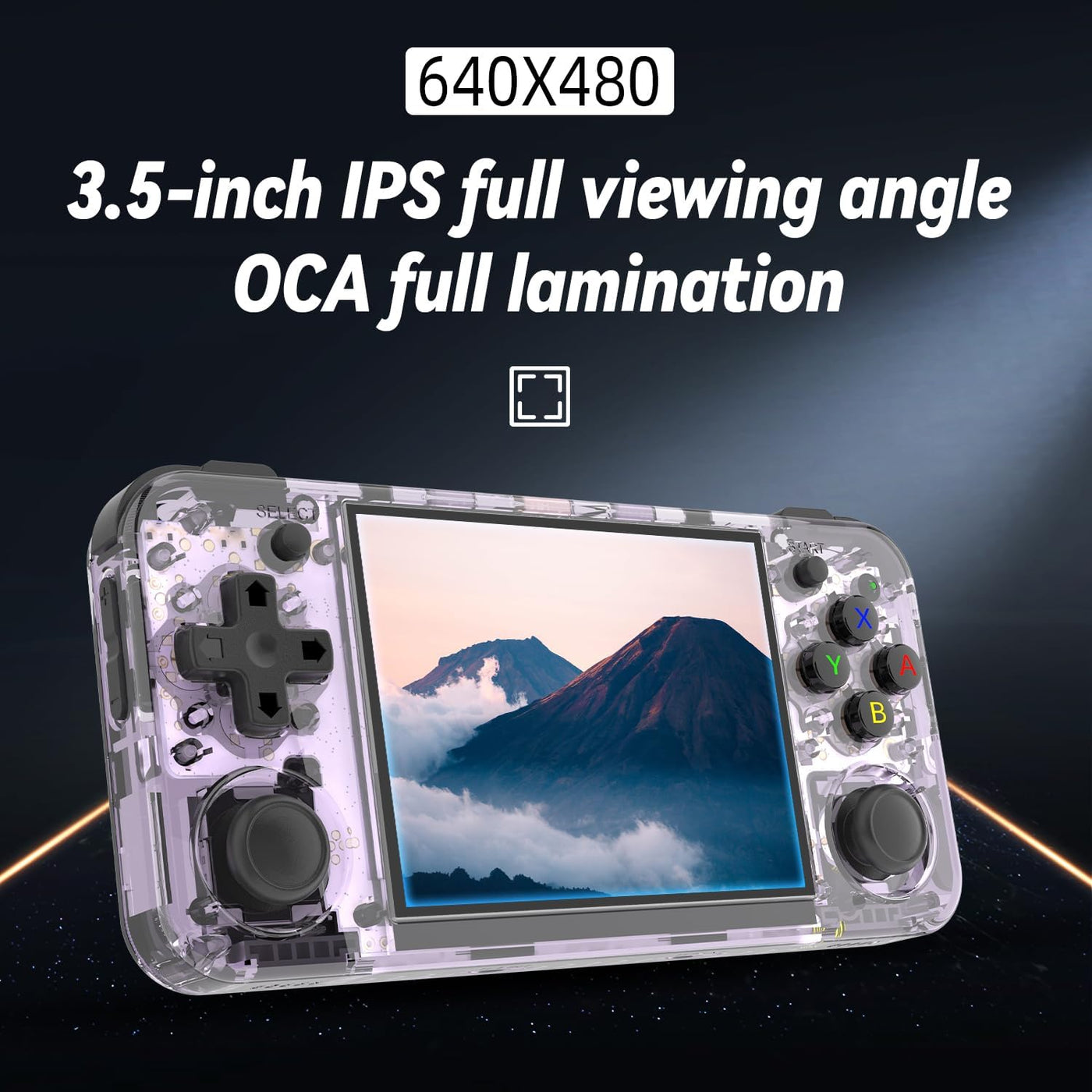 Consola de juegos portátil retro con pantalla IPS de 3,5", sistema operativo Linux