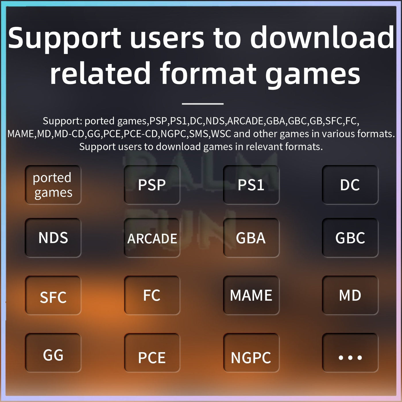 Consola de juegos portátil retro con pantalla IPS de 3,5", sistema operativo Linux