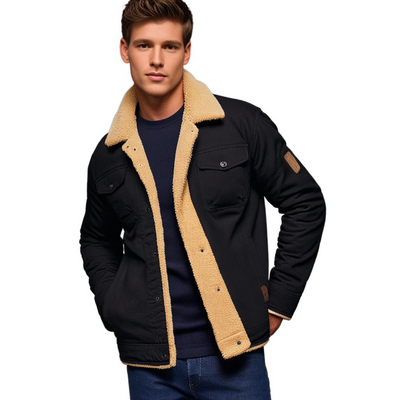 Derrick - Veste bombardier vintage pour homme