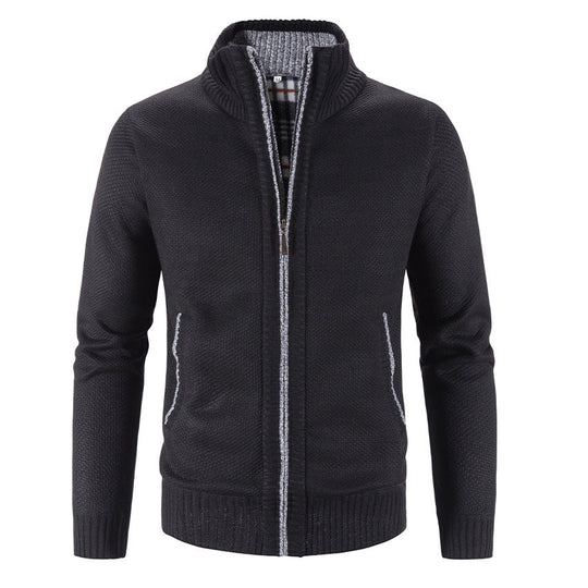 Enrich - Chaqueta de punto de polar de algodón