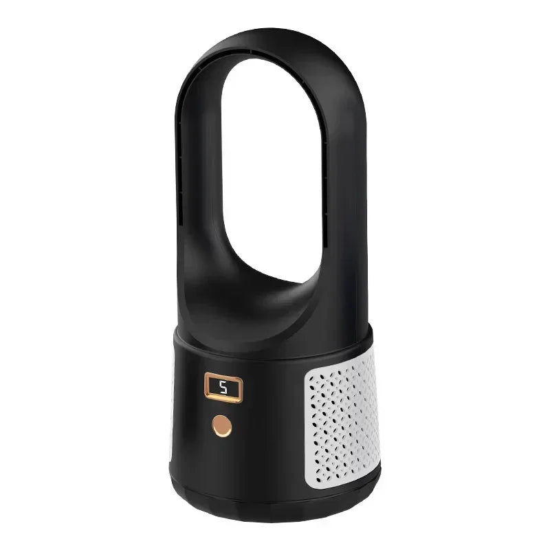 Ventilador de mesa sin aspas - Ventilador USB silencioso con batería para dormitorio y oficina