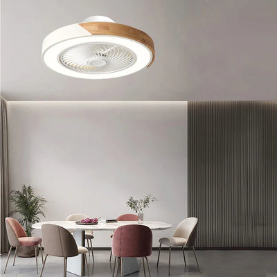 Luz de ventilador de techo - Iluminación LED silenciosa con ventilador y control remoto