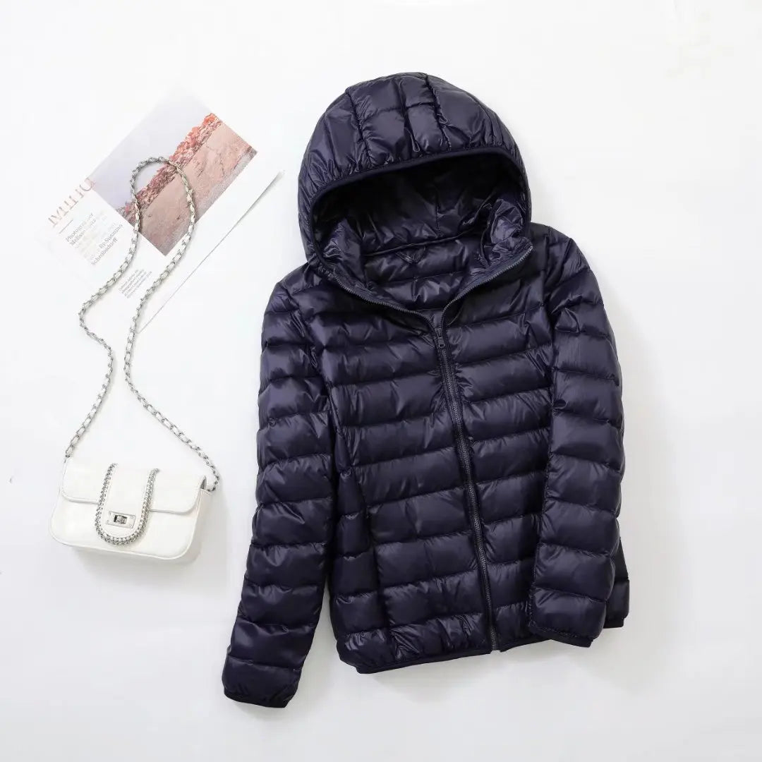 Doudoune à capuche pour femmes