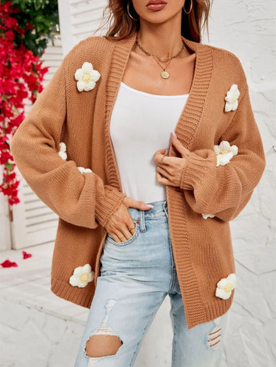 Jaisalle - Cardigan à fleurs pour femmes