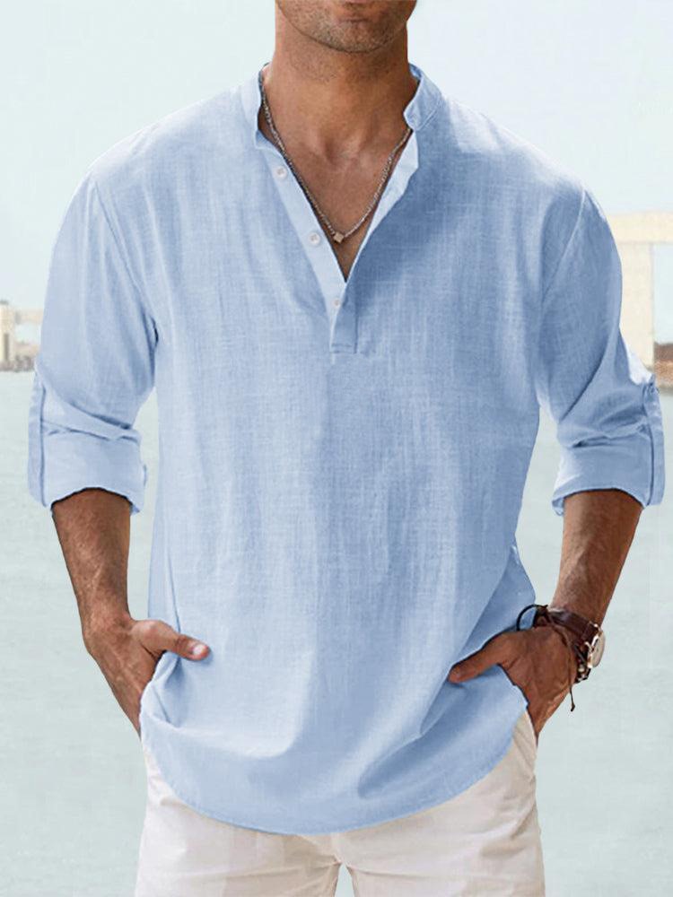 Camiseta abotonada para hombre