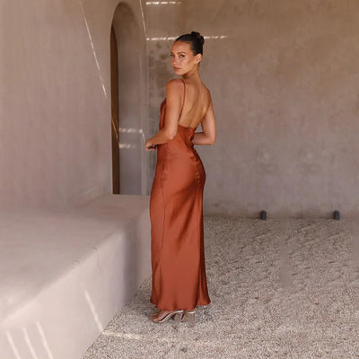 Leonie | Vestido largo de satén