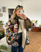 Kyra - Chaqueta forrada con estampado floral para mujer 