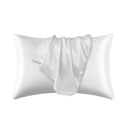 Taie d'oreiller luxueuse en soie rafraîchissante - Hypoallergénique pour peaux sensibles