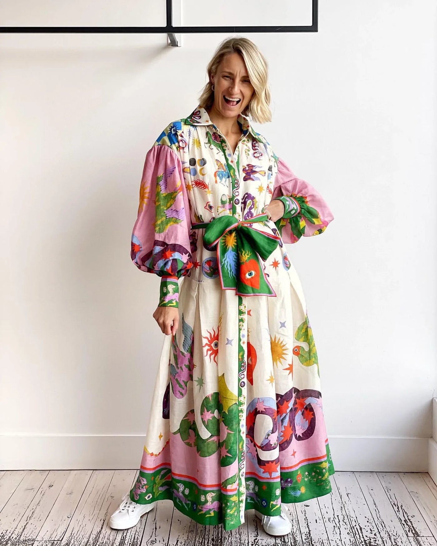 Robe Longue D'été Multi-couleur