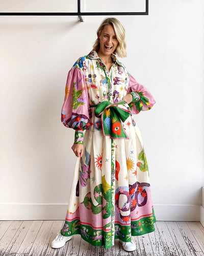 Robe Longue D'été Multi-couleur