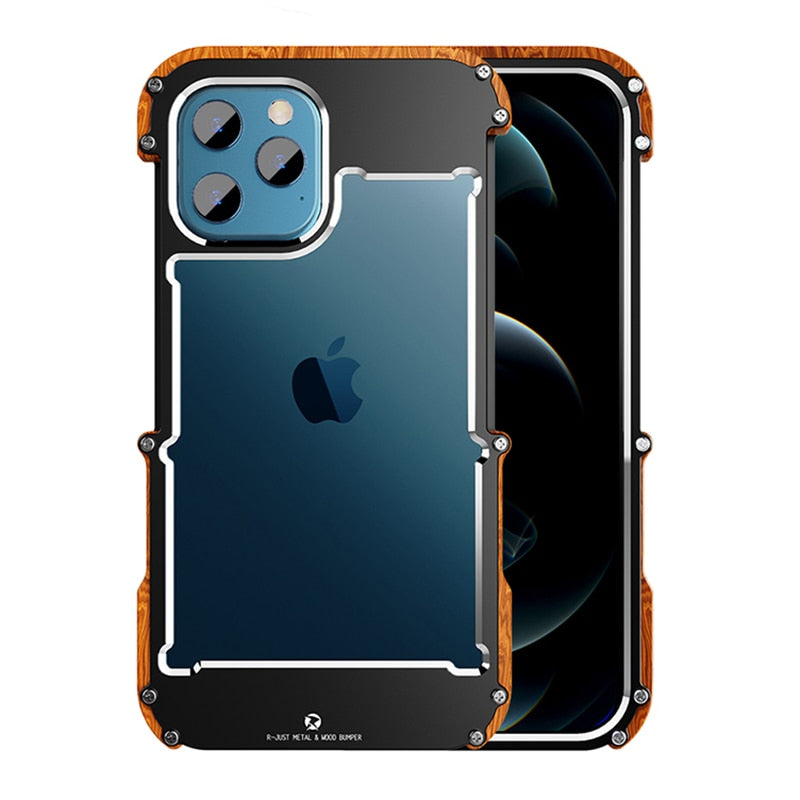 Funda para iPhone con acabado de madera