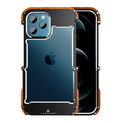 Funda para iPhone con acabado de madera