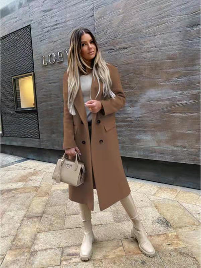 ANNA - Manteau en laine avec boutons