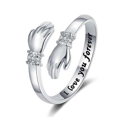 Te amo por siempre - anillo de abrazo