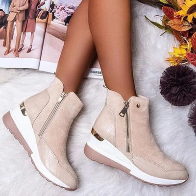 Bottes d'hiver orthopédiques pour femmes - chaudes, imperméables et de soutien